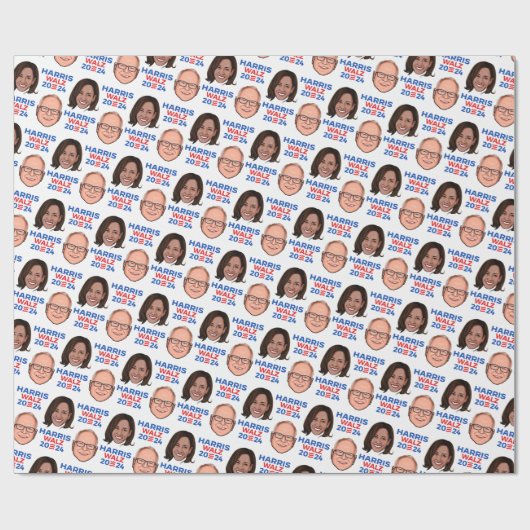 Harris Walz 2024 Cadeaupapier (Vlak)