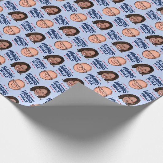 Harris Walz 2024 Cadeaupapier (Hoek)