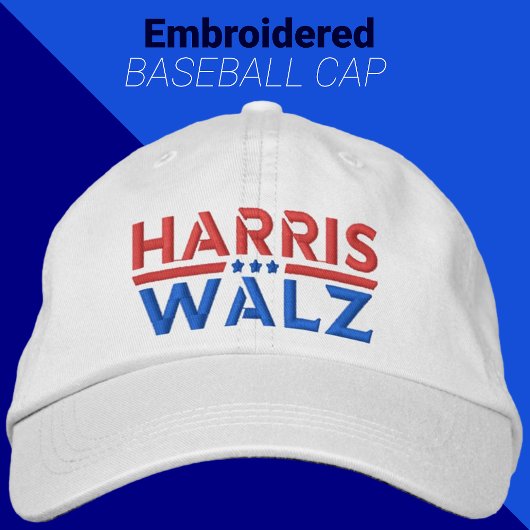 Harris Walz 2024 Campagne Kamala Harris & Tim Walz Geborduurde Pet