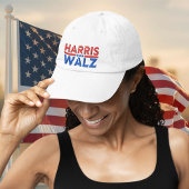 Harris Walz 2024 Campagne Kamala Harris & Tim Walz Geborduurde Pet