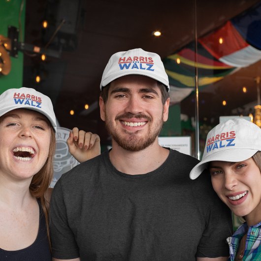 Harris Walz 2024 Campagne Kamala Harris & Tim Walz Geborduurde Pet