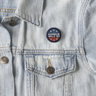 Harris Walz 2024 Campagne Verenigde Staten Vlag Ronde Button 3,2 Cm