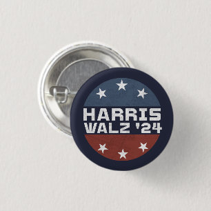 Harris Walz 2024 Campagne Verenigde Staten Vlag Ronde Button 3,2 Cm