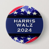 HARRIS WALZ 2024 Campaign Button (Voorkant)