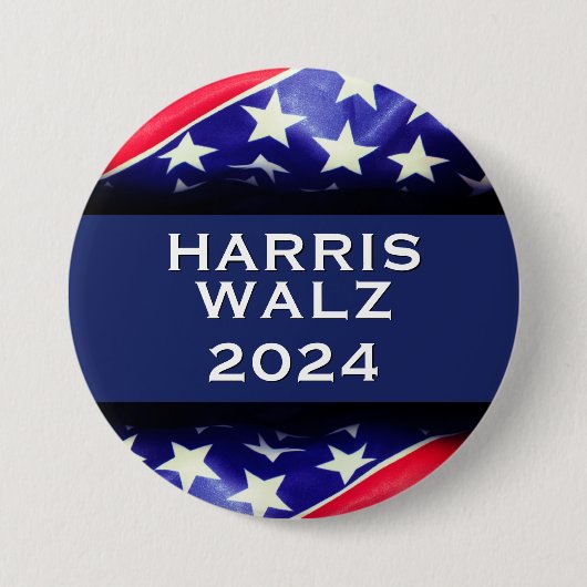 HARRIS WALZ 2024 Campaign Button (Voorkant)