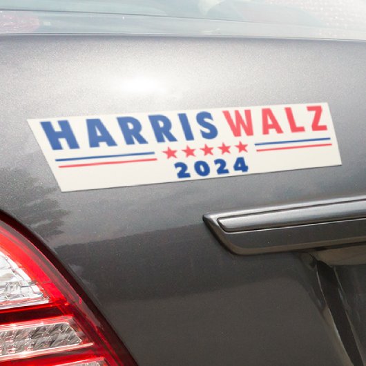 Harris Walz 2024 Campaign Ivory Bumpersticker