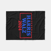 Harris Walz 2024 Campaign Logo Democraat Slogan Ka Fleece Deken (Voorkant (Horizontaal))