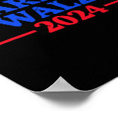 Harris Walz 2024 Campaign Logo Democraat Slogan Ka Poster (Hoek)