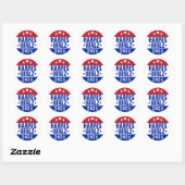 Harris Walz 2024 Campaign Red Blue Ronde Sticker (Vel)