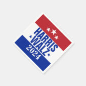 Harris Walz 2024 Campaign Red Blue Servet (Hoek)