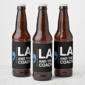 Harris Walz 2024 Comma La en de coach 2024 Bier Etiket (Flessen)