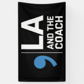 Harris Walz 2024 Comma La en de coach 2024 Spandoek (Verticaal)