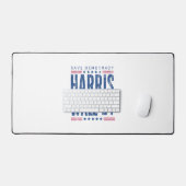 Harris Walz 2024 - De democratie redden Bureaumat (Keyboard & Muis)