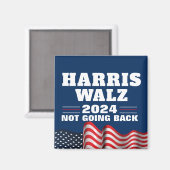 Harris Walz 2024 | Democraat stemmen Magneet (Voorkant / Achterkant)