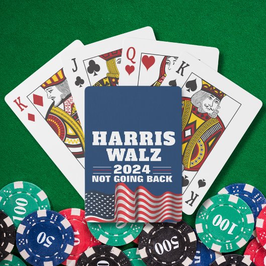 Harris Walz 2024 | Democraat stemmen Pokerkaarten