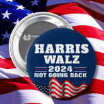 Harris Walz 2024 | Democraat stemmen Ronde Button 5,7 Cm<br><div class="desc">Harris Walz</div>
