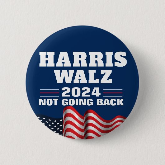 Harris Walz 2024 | Democraat stemmen Ronde Button 5,7 Cm (Voorkant)
