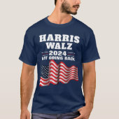 Harris Walz 2024 | Democraat stemmen T-shirt (Voorkant)