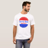 Harris Walz 2024 Democratische Partij Verkiezing T-shirt (Voorkant volledig)