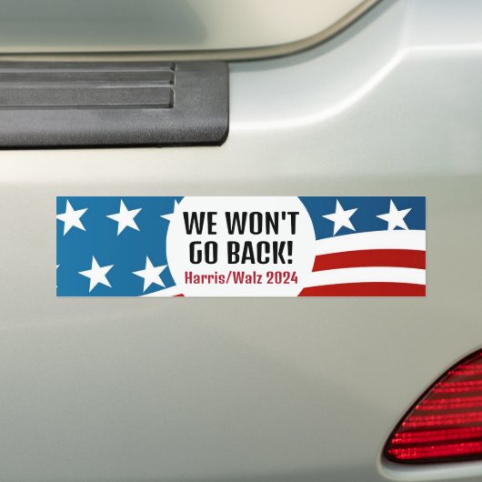 Harris/Walz 2024 Design Bumpersticker (Op auto)