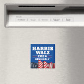 Harris Walz 2024 | Duidelijk Magneet (Insitu (Vaatwasser))