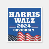 Harris Walz 2024 | Duidelijk Servet (Voorkant)
