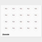 Harris Walz 2024 Essentieel Hart Sticker (Vel)