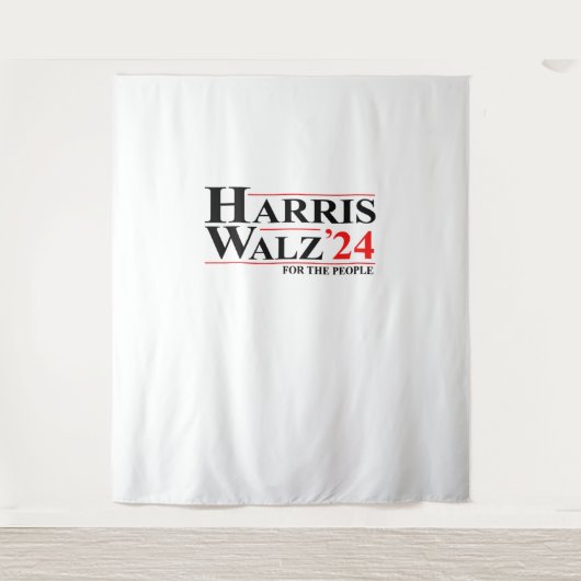 Harris Walz 2024 Essentieel Wandkleed (Voorkant)