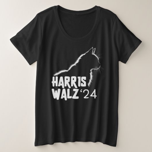 Harris Walz 2024 Grote Maat T-shirt (Design voorkant)