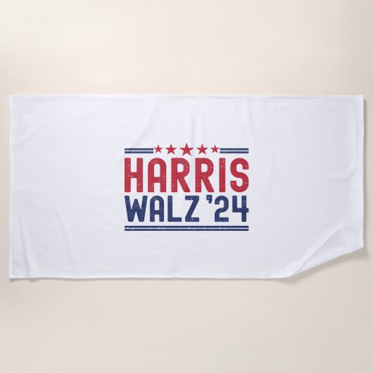 Harris Walz 2024 - Harris Walz 2024 Wij zijn niet  Strandlaken (Voorkant)