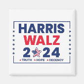 Harris Walz 2024 | Harris Walz Magneet (Voorkant)