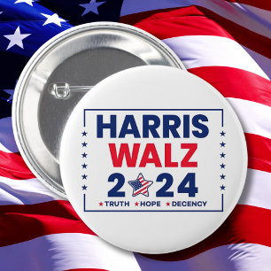 Harris Walz 2024 Harris Walz Ronde Button 5,7 Cm