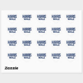 HARRIS WALZ 2024 HART STICKER (Vel)