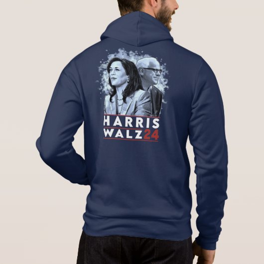 Harris Walz 2024 Hoodie (Achterkant)