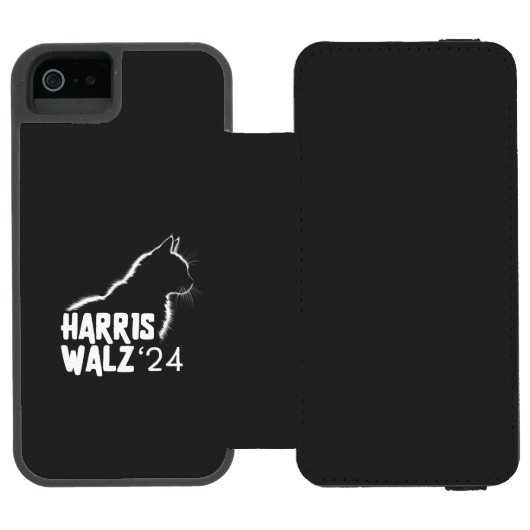 Harris Walz 2024 Incipio iPhone Portemonnee Hoesje (Agenda Open)