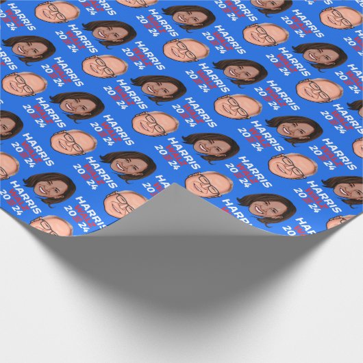 Harris Walz 2024 inpakpapier (Hoek)