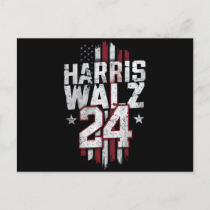 Harris Walz 2024 Kamala Harris 2024 Tim Walz 2024 Briefkaart