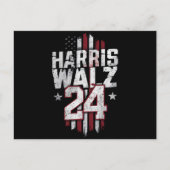 Harris Walz 2024 Kamala Harris 2024 Tim Walz 2024 Briefkaart (Voorkant)