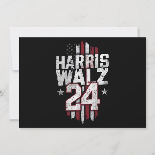 Harris Walz 2024 Kamala Harris 2024 Tim Walz 2024 Kaart (Voorkant)