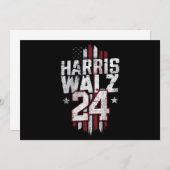 Harris Walz 2024 Kamala Harris 2024 Tim Walz 2024 Kaart (Voorkant / Achterkant)