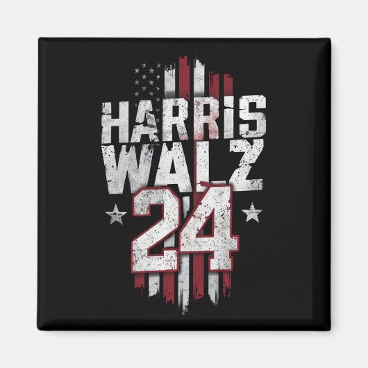 Harris Walz 2024 Kamala Harris 2024 Tim Walz 2024 Magneet (Voorkant)