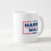 Harris Walz 2024 Kamala Harris Tim Walz verkiezing Grote Koffiekop (Voorkant rechts)