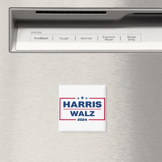 Harris Walz 2024 Kamala Harris Tim Walz verkiezing Magneet (Insitu (Vaatwasser))