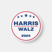 Harris Walz 2024 Kamala Harris Tim Walz verkiezing Magneet (Voorkant)