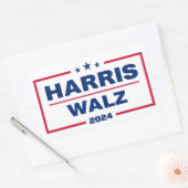 Harris Walz 2024 Kamala Harris Tim Walz verkiezing Rechthoekige Sticker (Envelop)