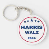 Harris Walz 2024 Kamala Harris Tim Walz verkiezing Sleutelhanger (Voorkant)