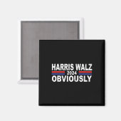 Harris Walz 2024 Kamala Harris Waltz 202 Magneet (Voorkant / Achterkant)