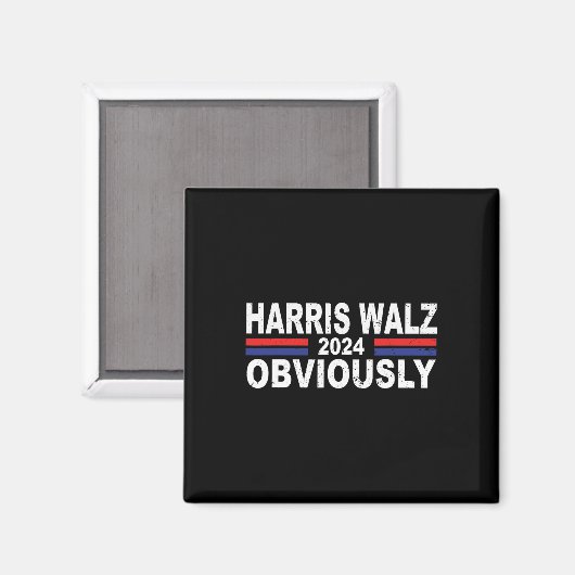 Harris Walz 2024 Kamala Harris Waltz 202 Magneet (Voorkant / Achterkant)