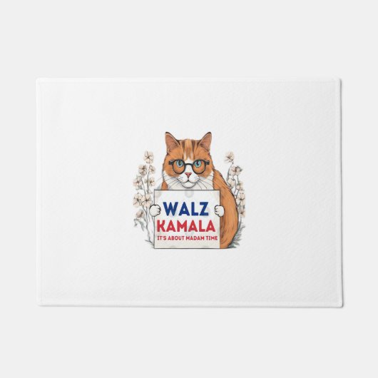 Harris Walz 2024 kamala kat Deurmat (Voorkant)
