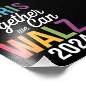 Harris Walz 2024 Kamala Samen kunnen we LGBT Foto Afdruk (Hoek)